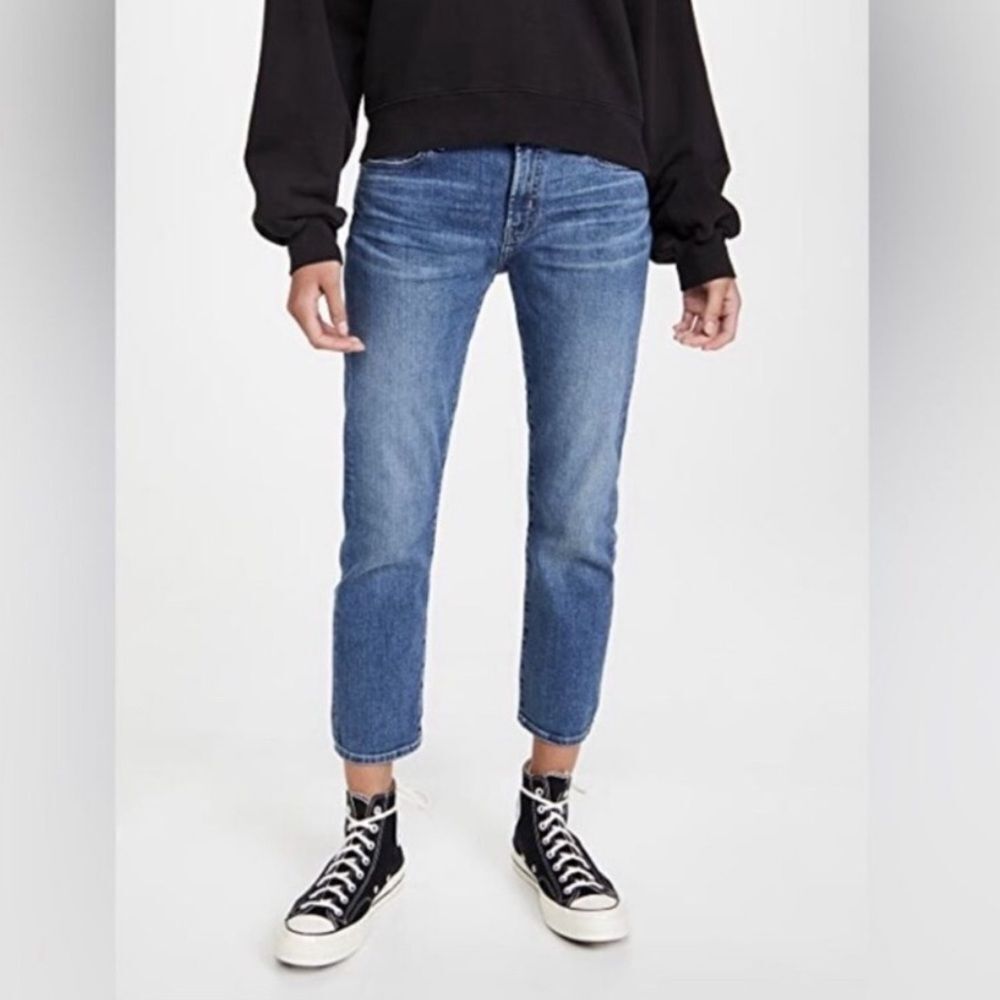 EDWIN Jamie Boyfriend Cropped Jean Relaxed Fit Low Rise Medium Wash Size 26 New